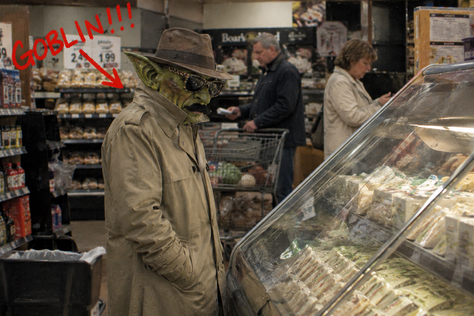 TELL ME THAT IS NOT A GOBLIN. I WILL WAIT. YOU CANNOT. BECAUSE IT IS A GOBLIN.